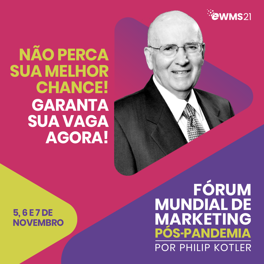 Brasil se prepara para o Fórum Mundial de Marketing Pós Pandemia organizado por Philip Kotler. Em destaque aqui na Portfólio Vip