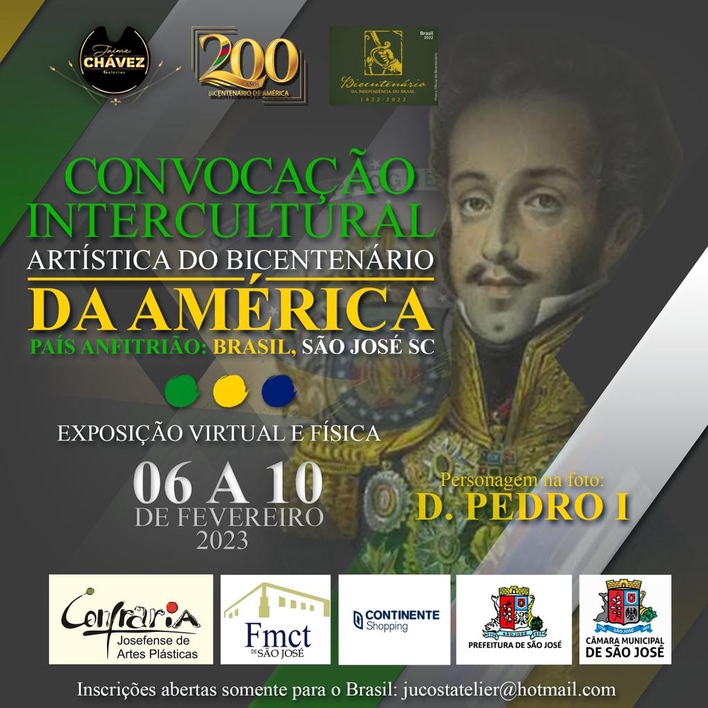 O Bicentenário da América celebra 200 anos  na 2a Mostra Itinerante no Brasil em São José - A Grande Florianópolis-  SC. Em destaque aqui na Portfólio Vip