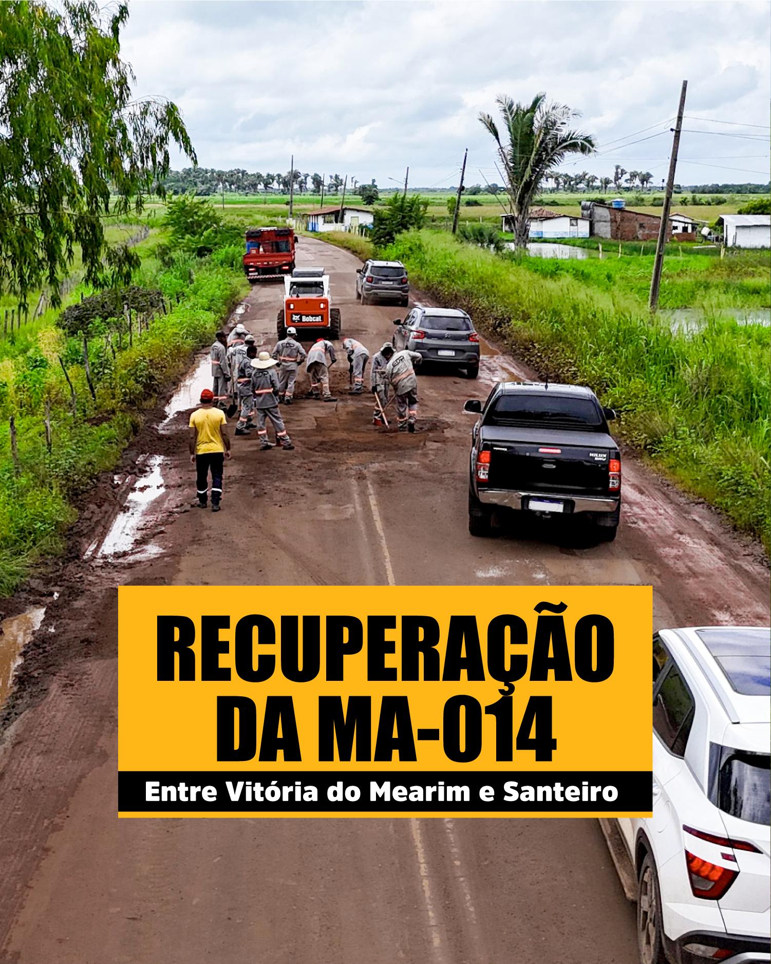 Governo segue trabalhando para melhorar trafegabilidade na MA-014, na Baixada Maranhense. Em destaque aqui na Portfólio Vip.