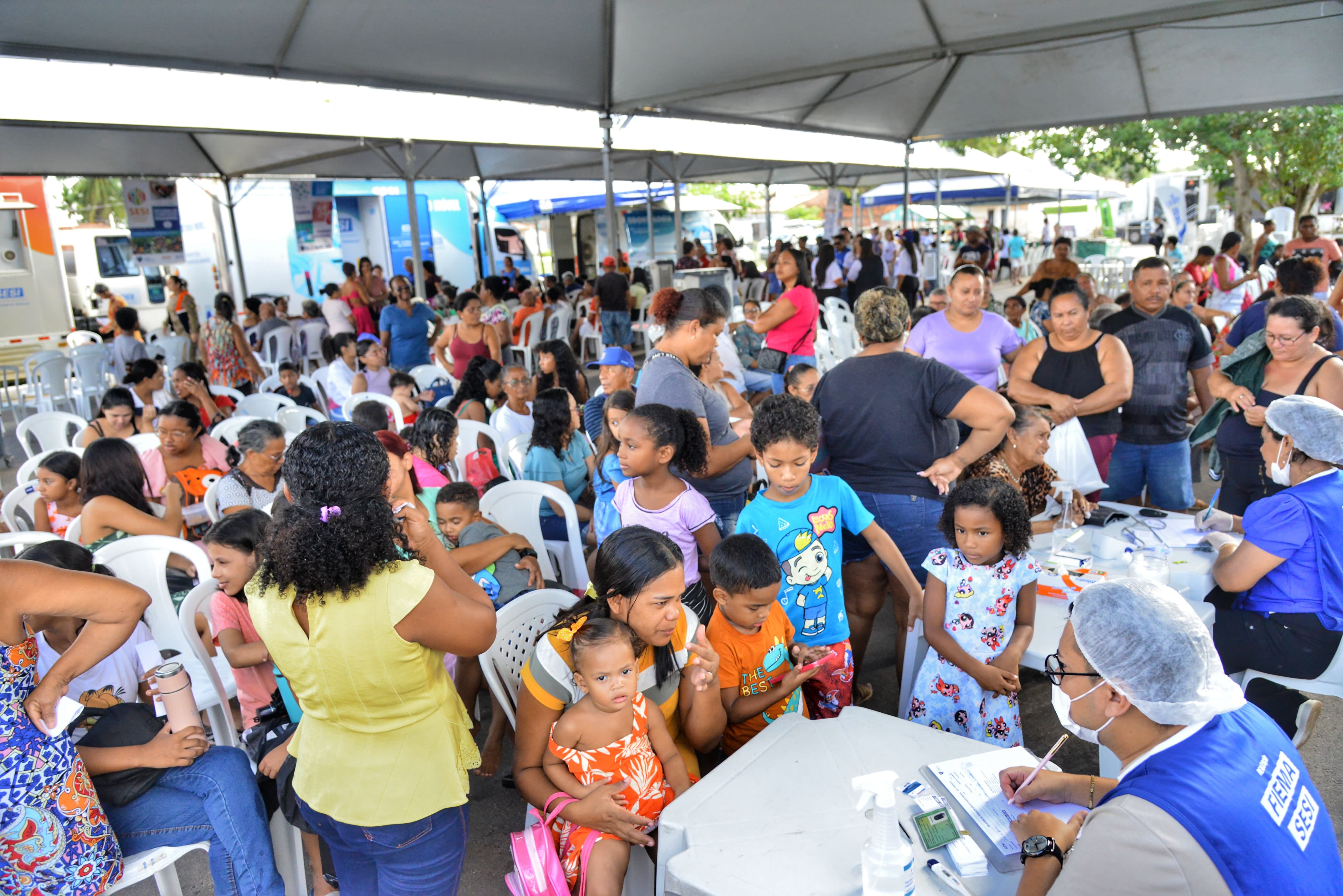 SESI Itinerante encerra ação com mais de 9 mil atendimentos em Paço do Lumiar. Em destaque aqui na Portfólio Vip.