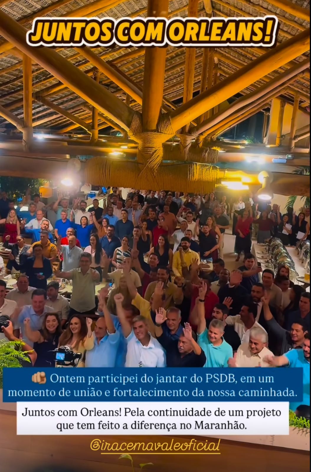 Pré-candidatura de Orleans Brandão recebe o apoio do PSDB. Em destaque aqui na Portfólio Vip.