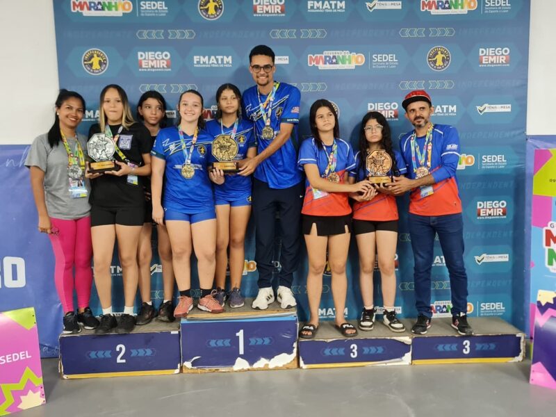 Tuntum brilha no JEMs e conquista ouro e prata no tênis de mesa por equipes. Em destaque aqui na Portfólio Vip.