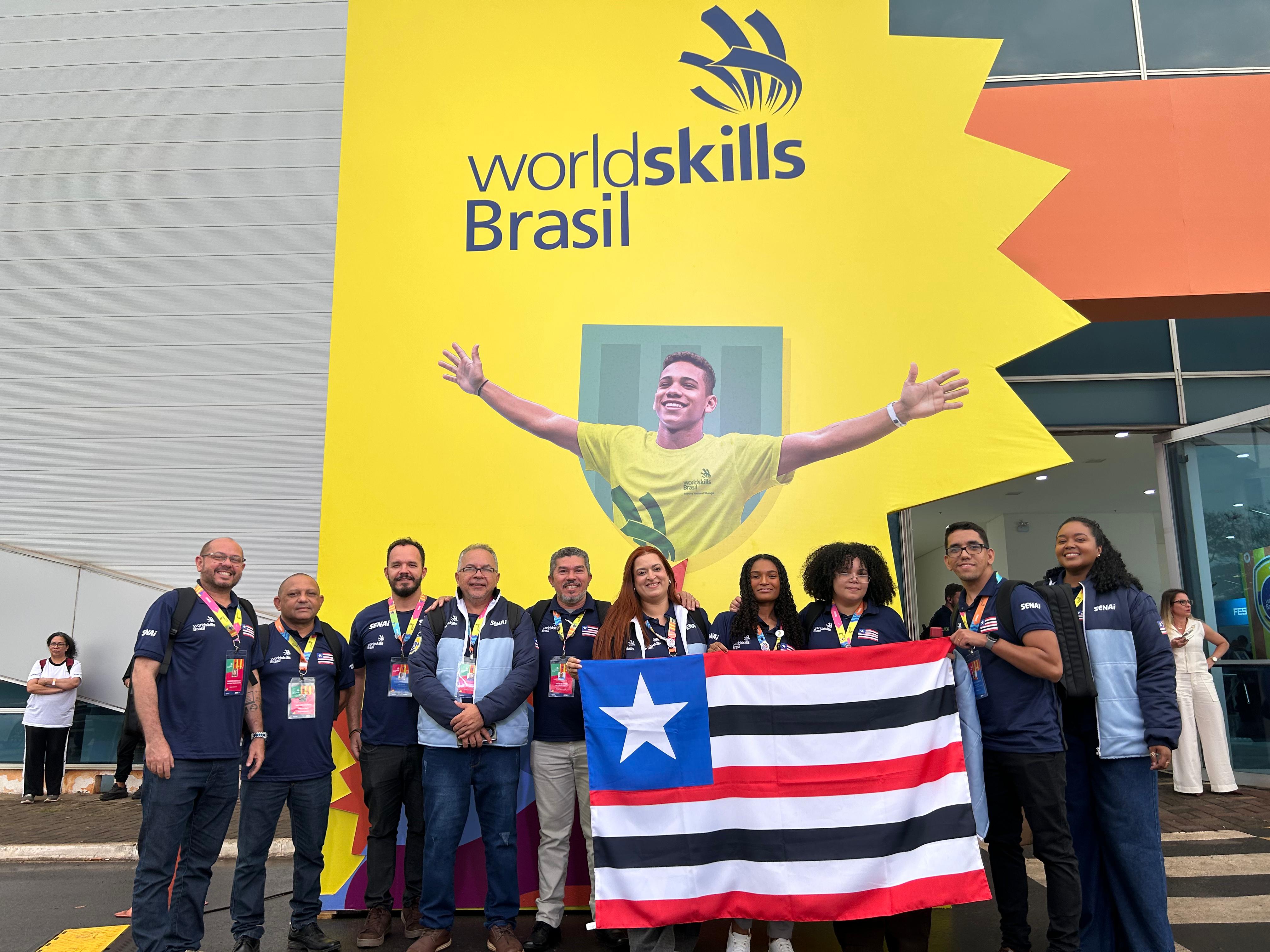 Estudantes e instrutores do SENAI Maranhão participam da etapa final da WorldSkills Brasil, em Brasília. Em destaque aqui na Portfólio Vip.