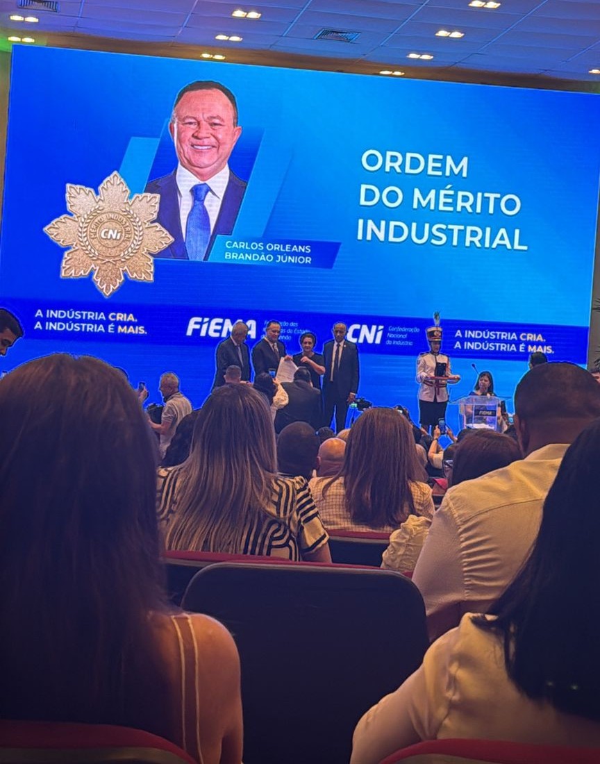 FIEMA concede Medalha da Ordem do Mérito Industrial, da CNI, a Carlos Brandão. Em destaque aqui na Portfólio Vip.