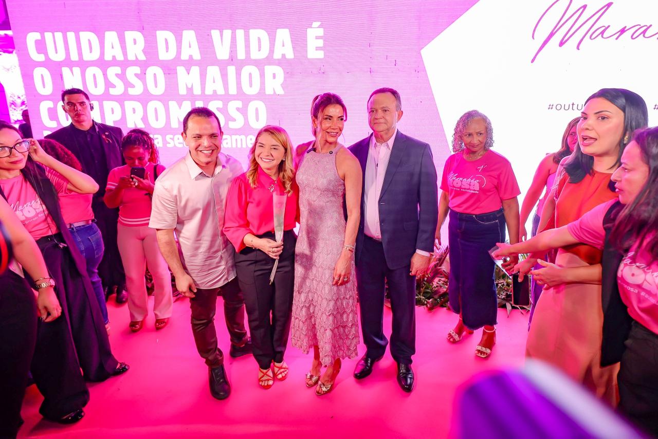 Iracema Vale participa da abertura da campanha Maranhão Rosa. Em destaque aqui na Portfólio Vip.