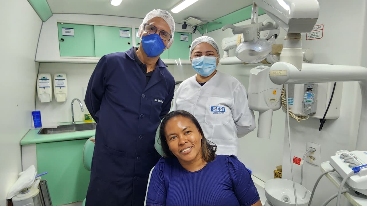 Atendimentos do SESI-MA movimenta Anapurus. Em destaque aqui na Portfólio Vip.