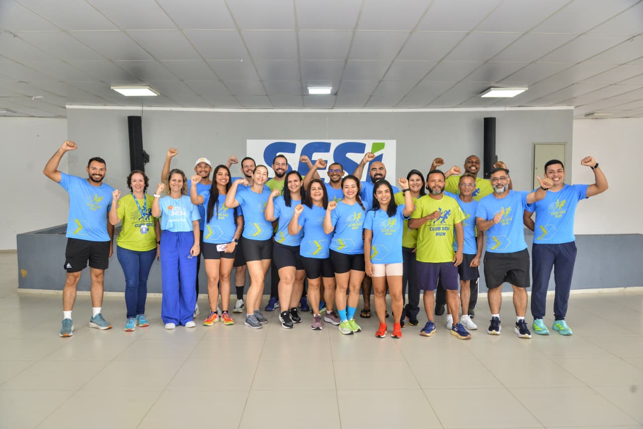 Clube de Corrida do SESI MA melhora saúde dos trabalhadores industriais. Em destaque aqui na Portfólio Vip.