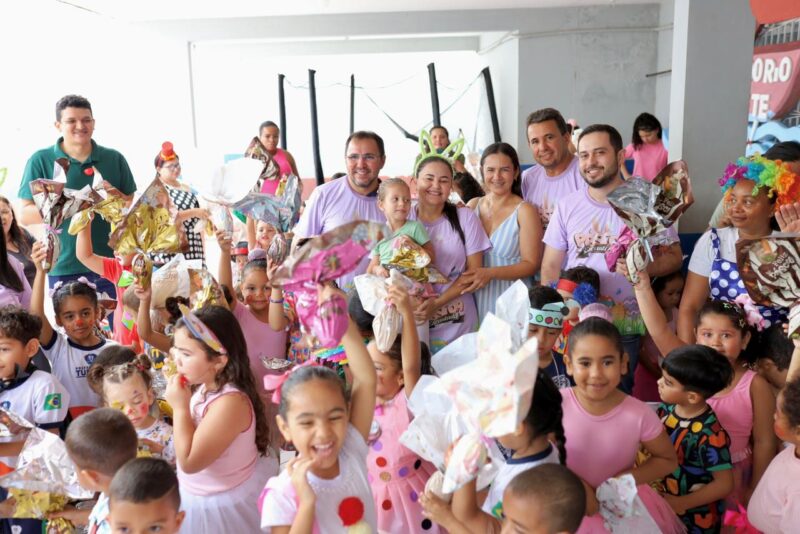 Prefeitura de Tuntum realiza distribuição de ovos de Páscoa para crianças da rede municipal. Em destaque aqui na Portfólio Vip.