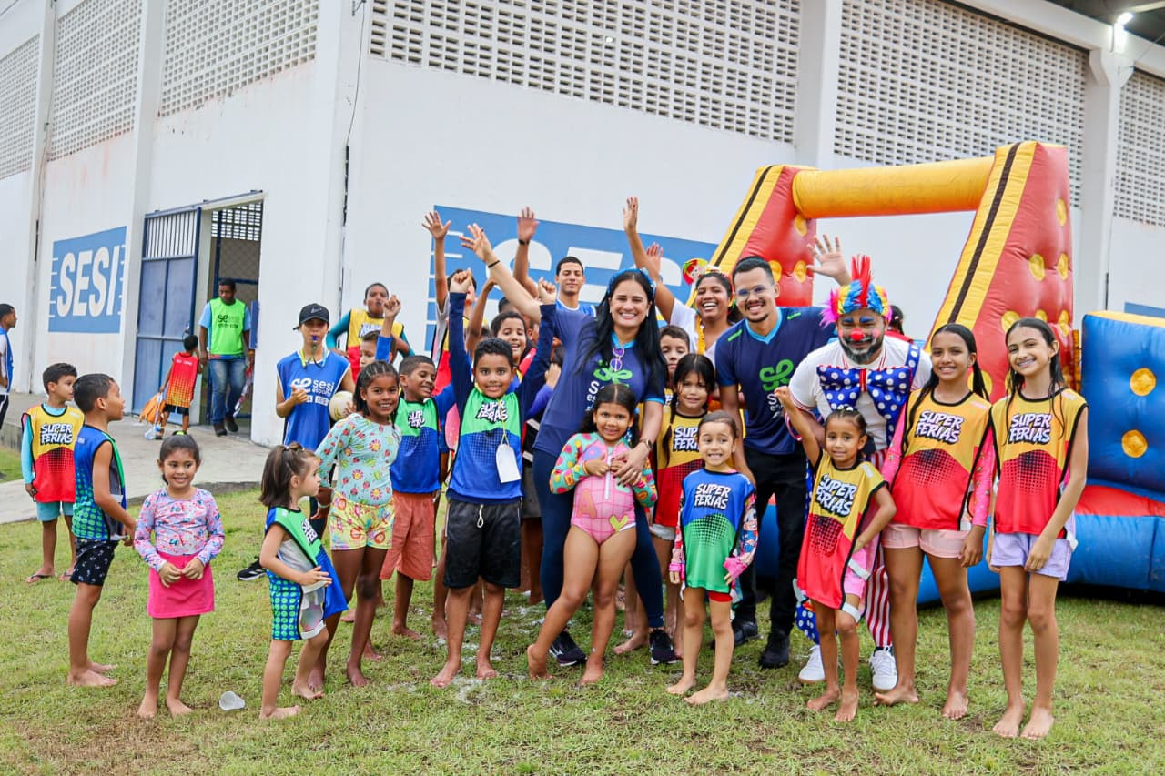 Diversão e educação na Colônia de férias do SESI-MA. Em destaque aqui na Portfólio Vip.