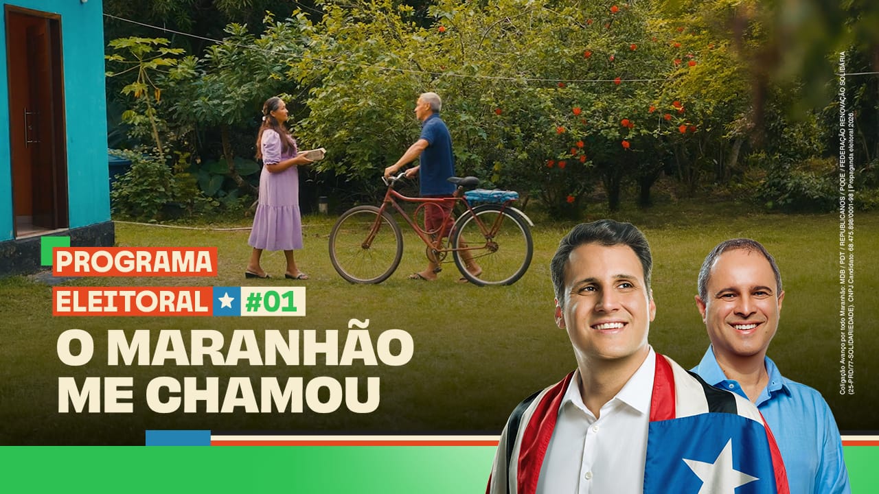Em primeiro programa eleitoral, Orleans Brandão apresenta trajetória e destaca atuação nos 217 municípios maranhenses. Em destaque aqui na Portfólio Vip.